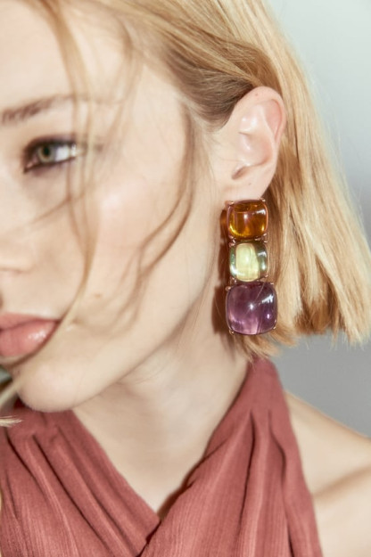 СЕРЬГИ ИЗ РАЗНОЦВЕТНОЙ СМОЛЫ