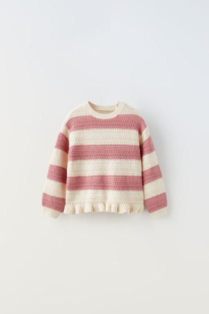 Вязаный свитер в полоску ZARA 5-6years (116cm)
