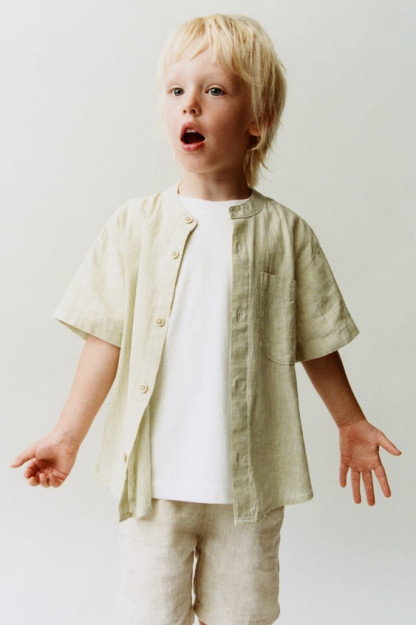 РУБАШКА LINEN-BLEND 5-6 years (116 cm)