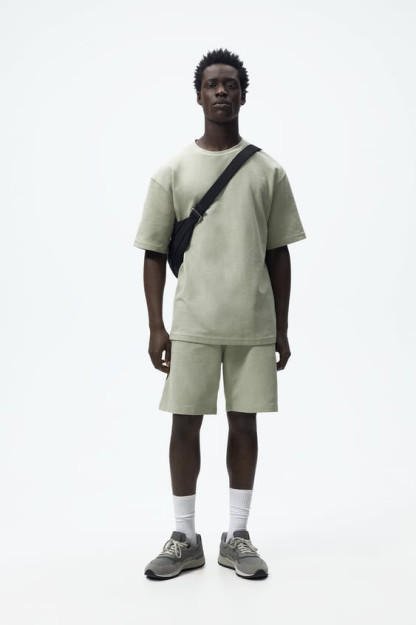 USMONLI XL TEKSTURALI BERMUDA SHORTILARI (AQSH XL)