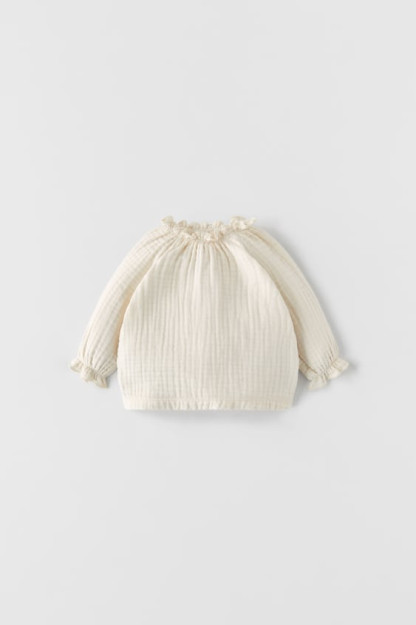 ТЕКСТУРИРОВАННАЯ ФУТБОЛКА С РЕЗИНКОЙ 3-6 months (68 cm)