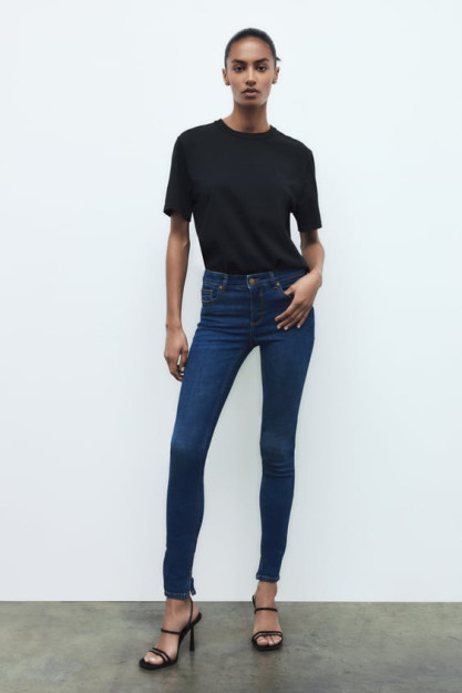 ZW SKINNY MID-RISE 42 JINSI SHIMLAR