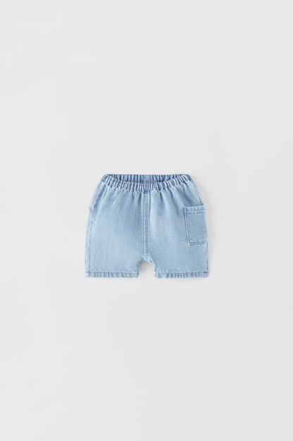 ДЖИНСОВЫЕ ШОРТЫ-БЕРМУДЫ С КАРМАНАМИ 6-9 months (74 cm)