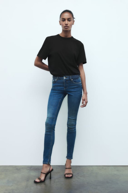 ZW SKINNY MID-RISE 48 JINSI SHIMLAR