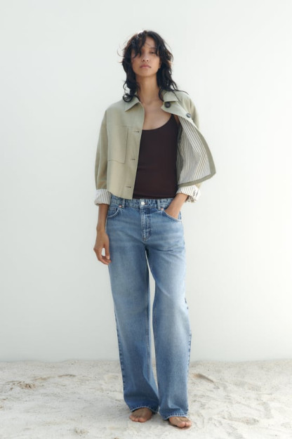 LINEN BLEND XXL KESILGAN KO'YLAGI