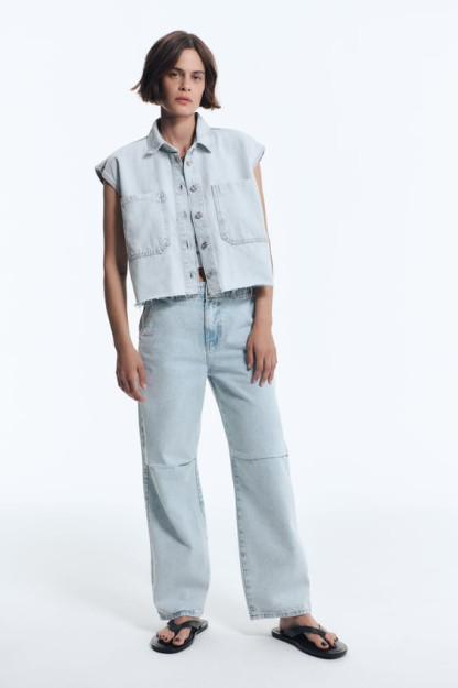 Z1975 balonli Mid-RISE jinsi shimlar 40