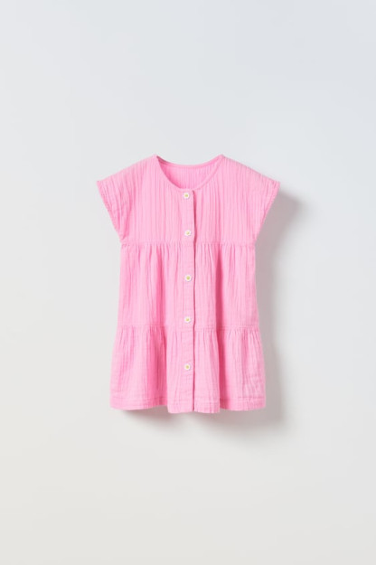 ТЕКСТУРИРОВАННОЕ ПЛАТЬЕ С ПРИНТОМ РОМАШКИ 2-3 years (98 cm)