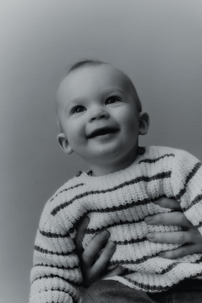 ВЯЗАНЫЙ СВИТЕР В ПОЛОСКУ 9-12 months (80 cm)