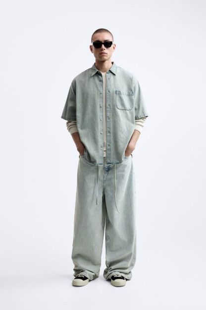 L CHO'NTAKLI DENIM KO'YLAK (AQSH L)