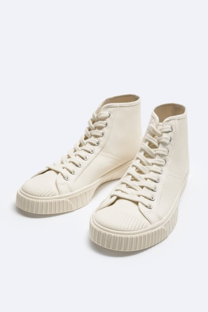 Kanvasli baland krossovkalar ZARA 45