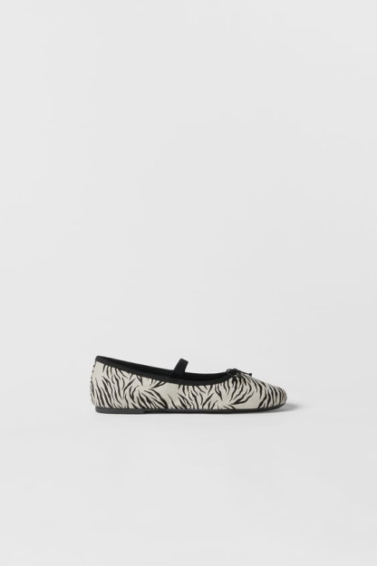 Bolalar uchun balet kvartiralari / Animal PRINT 34 (21,6 sm)