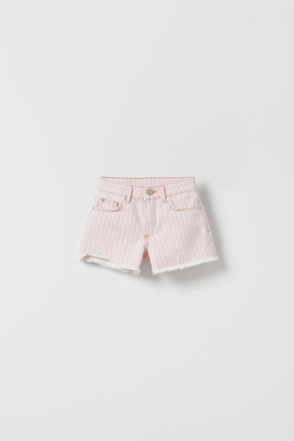 Chiziqli Denim Bermud shortilari 7 yil (122 sm)