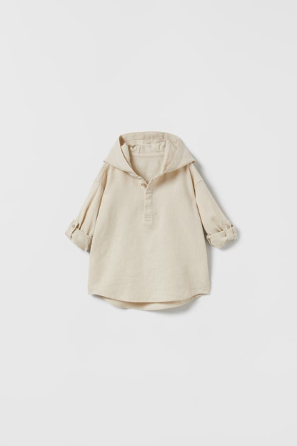 LINEN BLEND 4-5 yillik qalpoqli futbolka (110 sm)