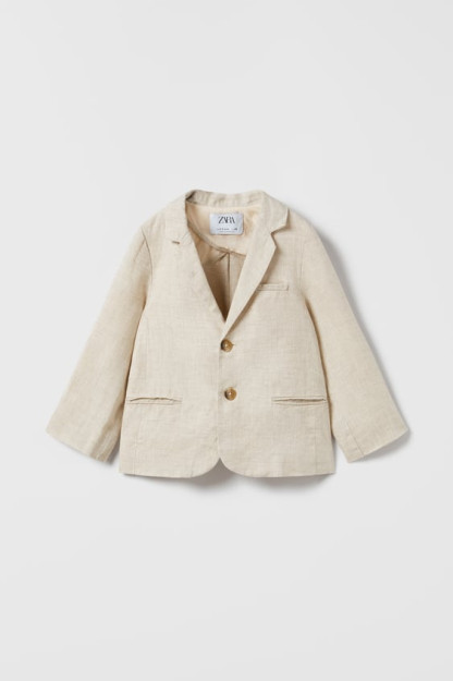 LINEN SUIT Blazer 12-18 oylar (86 sm)