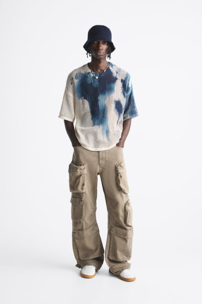 TIE-DYE L (US L)BOSILGAN TRIKOTAJ FUTBOLKA