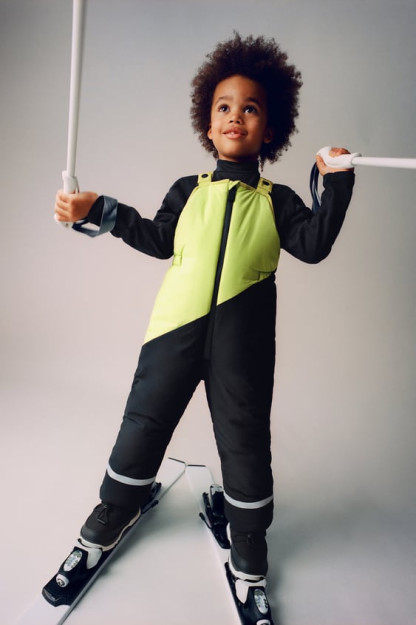 СТЕГАНЫЕ СНЕЖНЫЕ НАВЕСЫ ИЗ ЦВЕТНОГО БЛОКА 4-5 years (110 cm)