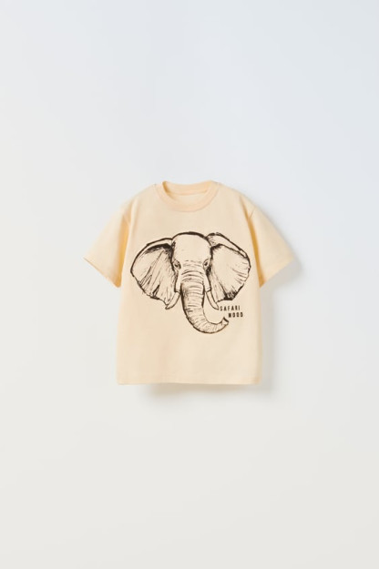 ФУТБОЛКА С ТИСНЕНИЕМ В ВИДЕ СЛОНА 4-5 years (110 cm)