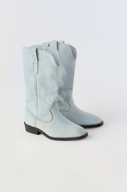 ZARA jinsi kovboy etiklari 40 (25,6 sm)