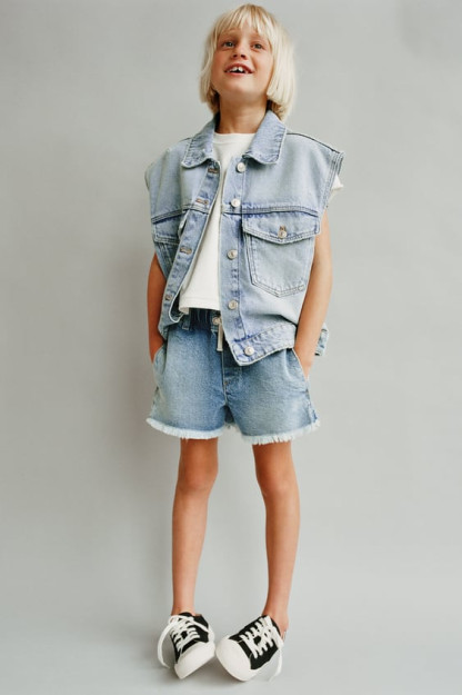 Eskirgan Denim Bermuda shortilari 8 yil (128 sm)