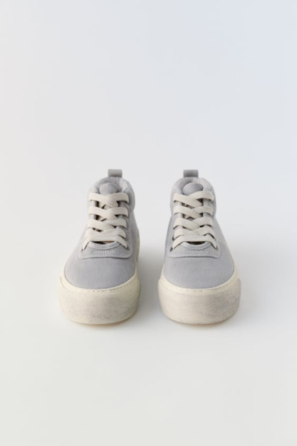 Paxtadan tikilgan baland krossovkalar ZARA 32 (20,3 cm)