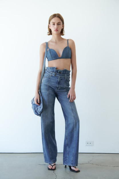 ДЖИНСЫ ZW HIGH-WAIST В МЯГКОЙ ОБЛОЖКЕ 34