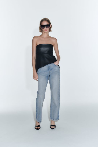 ZW STRAIGHT-LEG MID-RISE 44 KESILGAN JINSI SHIMLAR