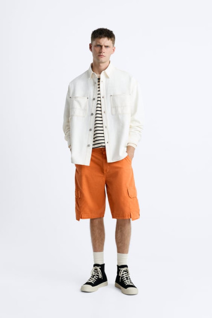 RIPSTOP CARGO EU 42 BERMUDA SHORTILARI (AQSH 32)