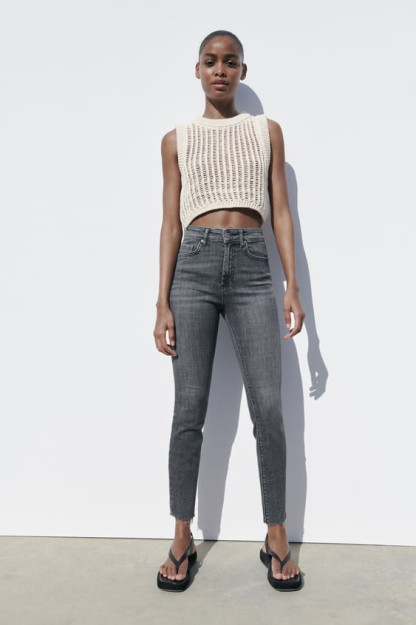 ZW SKINNY HIGH-WAIST 34 JINSI SHIMLAR