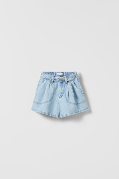 10 yillik silliq Denim Bermud shimlari (140 sm)