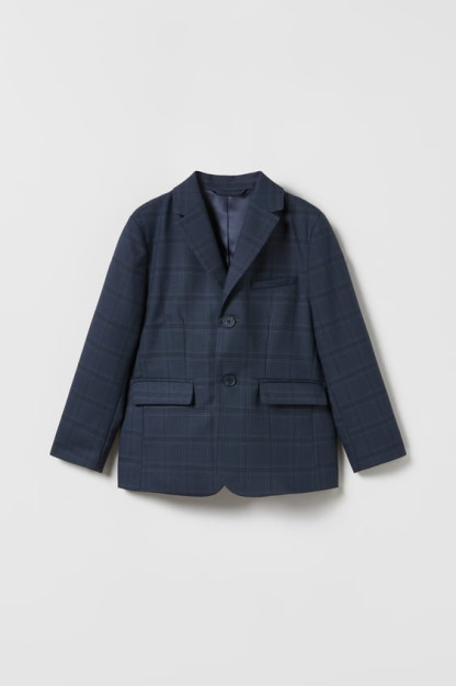 8 yillik teksturali trikotaj katakli Blazer (128 sm)