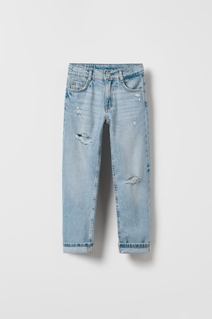 10 yillik keng oyoqli jinsi shimlar (140 sm)