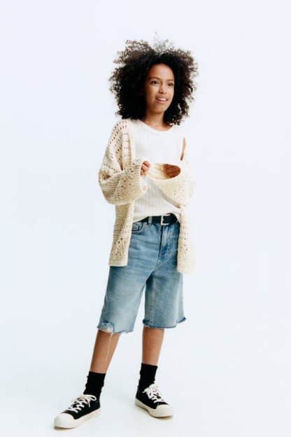 Ochiq trikotaj kimono 13-14 yil (164 sm)