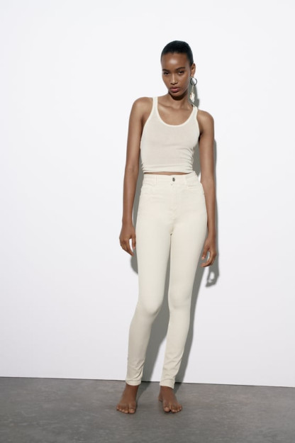 ДЖИНСЫ HIGH-RISE SKINNY SCULPT TRF 38