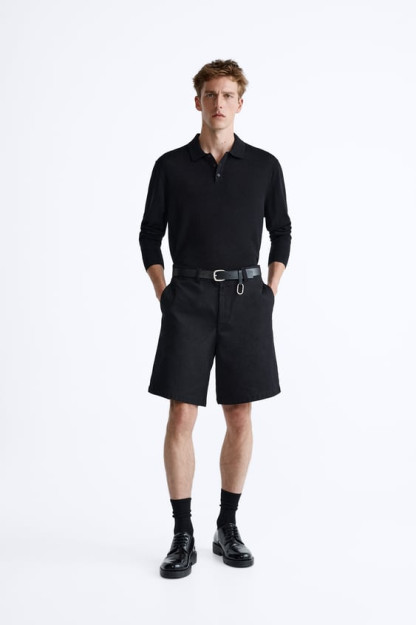 PAXTA VA IPAKDAN TIKILGAN TRIKOTAJ POLO T-SHIRT L (AQSH L)