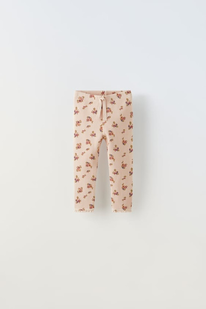 2-3 yillik DANTELLI vafli trikotaj leggings (98 sm)