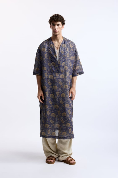 ТУНИКА С ЦВЕТОЧНЫМ ПРИНТОМ - ОГРАНИЧЕННОЕ ИЗДАНИЕ L-XL (US L-XL)