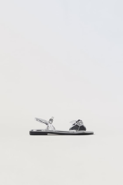 ДЕТСКИЕ/ БОРМОТАННЫЕ САНДАЛИИ С БАНТОМ 37 (23,6 cm)