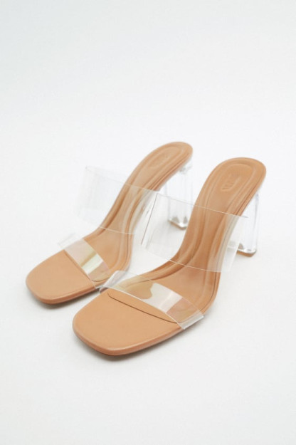 Shaffof baland poshnali sandallar ZARA 38