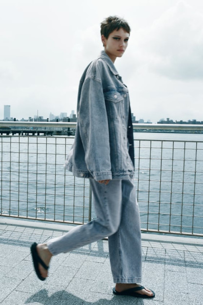 ДЖИНСОВАЯ КУРТКА ZW OVERSIZE S