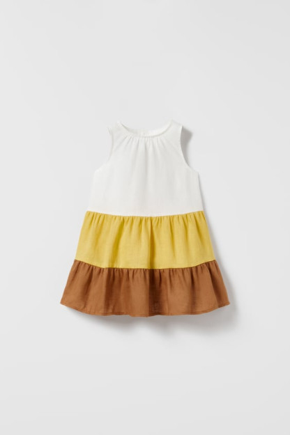 ПЛАТЬЕ НА ПОДКЛАДКЕ С ПАНЕЛЯМИ 3-4 years (104 cm)