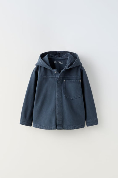 ДЖИНСОВАЯ ФУТБОЛКА С КАПЮШОНОМ 3-4 years (104 cm)