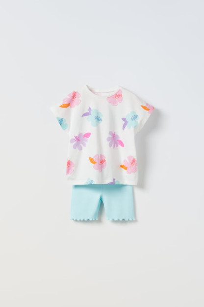 КОМПЛЕКТ ФУТБОЛОК И ЛЕГГИНСОВ 12-18 months (86 cm)