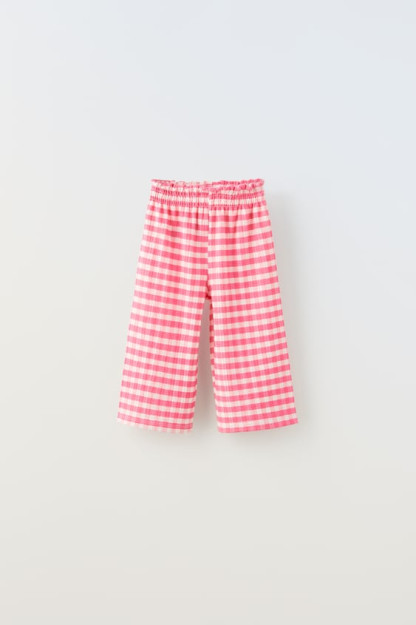 Gingham 3-4 yillik teksturali shimlar (104 sm)