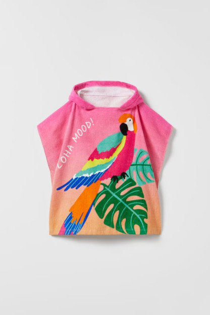 Aloha kayfiyat sochiq Poncho 10-14 yil (140-164 sm)
