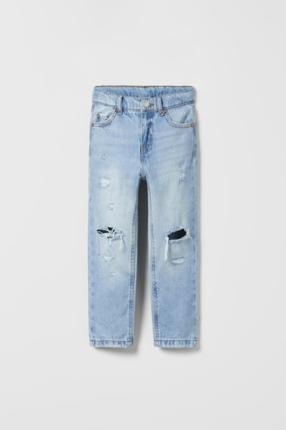 9 yillik yirtilgan jinsi shimlar (134 sm)