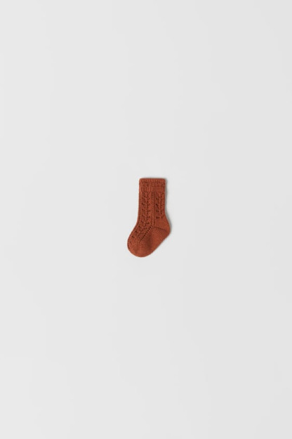 НОСКИ ИЗ СМЕСОВОЙ ТКАНИ АЖУРНОГО ТРИКОТАЖА 6-12 months (12 cm)