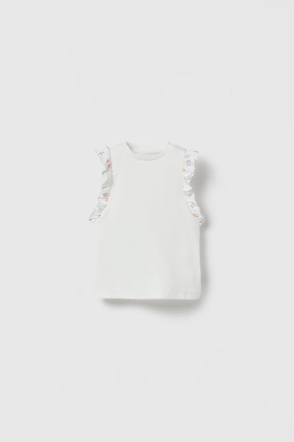 РИФЛЕНАЯ ФУТБОЛКА С ОБОРКАМИ 4-5 years (110 cm)