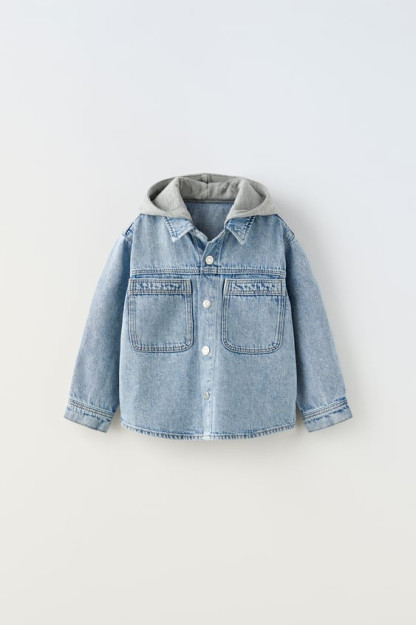 18-24 oylik Denim qalpoqli futbolka (92 sm)