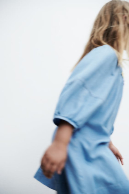 Chambray gulli libos 12-18 oylar (86 sm)