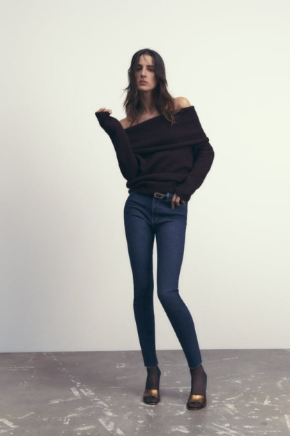ZW SKINNY HIGH-WAIST 42 JINSI SHIMLAR